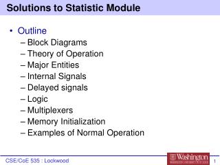Solutions to Statistic Module