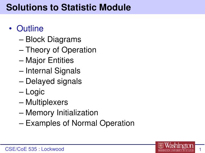 solutions to statistic module