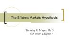 The Efficient Markets Hypothesis - slide 1