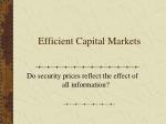 Efficient Capital Markets - slide 1