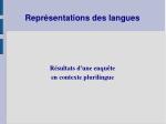Représentations des langues - slide 1