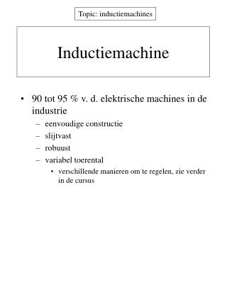 inductiemachine