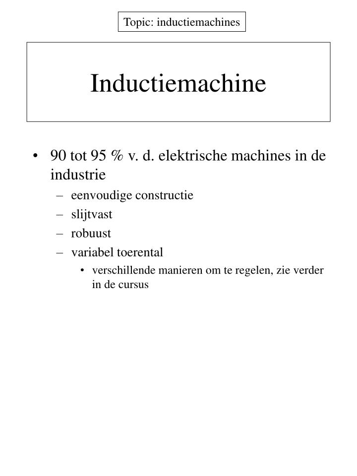 inductiemachine