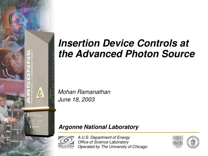 insertion device controls at the advanced photon source