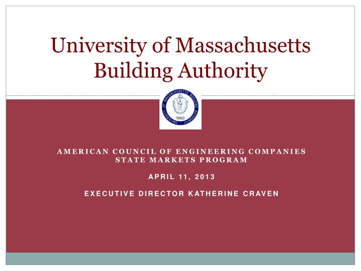 university of massachusetts building authority