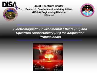 Joint Spectrum Center Research, Development, and Acquisition (RD&amp;A) Engineering Division