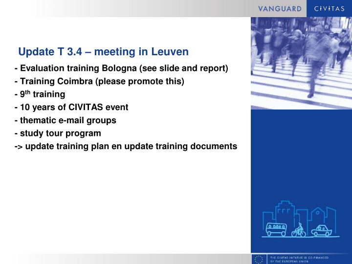 update t 3 4 meeting in leuven