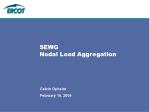 SEWG Nodal Load Aggregation