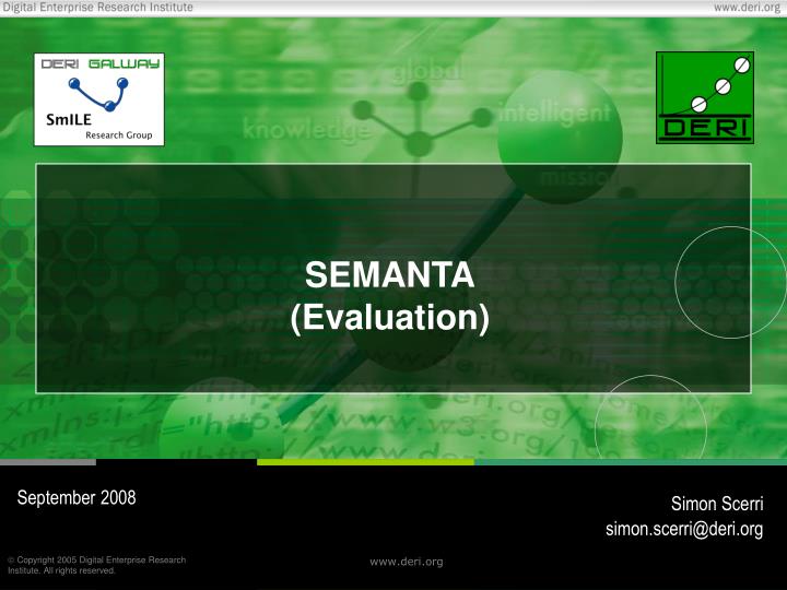 semanta evaluation