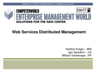 Web Services Distributed Management