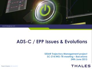 ADS-C / EPP Issues &amp; Evolutions