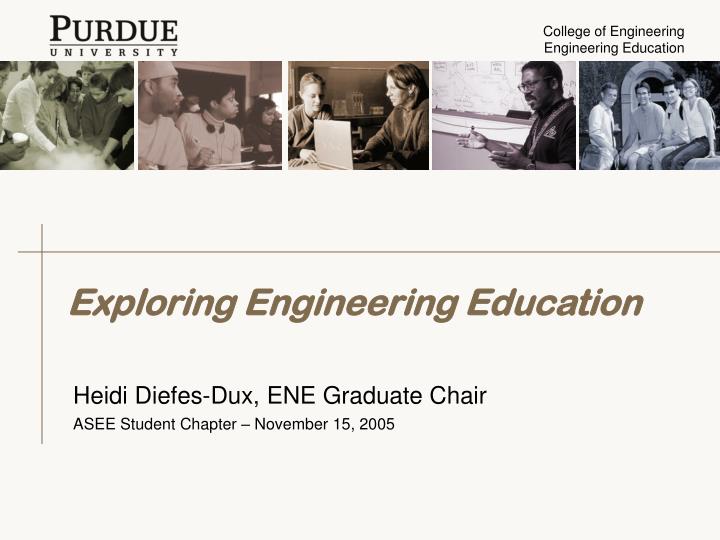 exploring engineering education