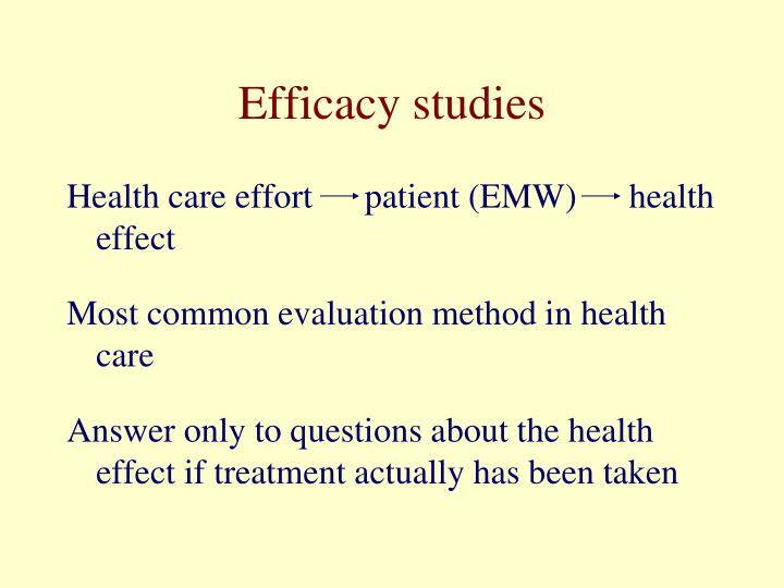 efficacy studies