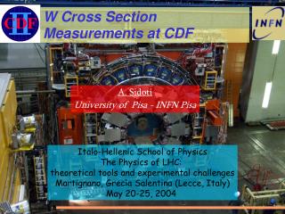 W Cross Section Measurements at CDF