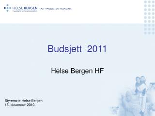 budsjett 2011
