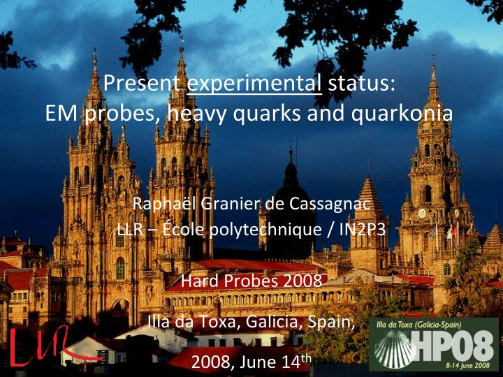 present experimental status em probes heavy quarks and quarkonia