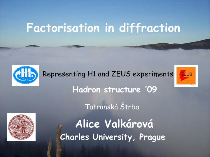 factorisation in diffraction
