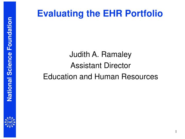 evaluating the ehr portfolio