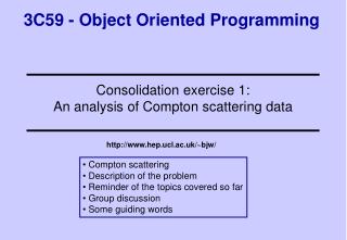 3C59 - Object Oriented Programming