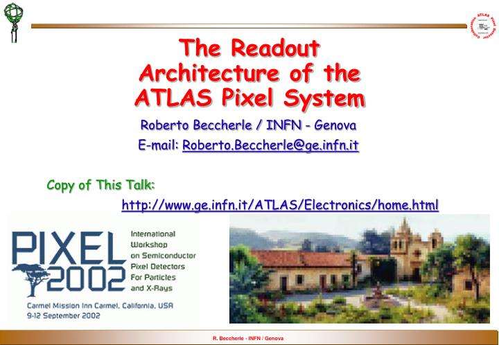 the readout architecture of the atlas pixel system