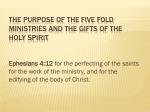 PPT - The Five-fold Ministry Gifts PowerPoint Presentation, free ...