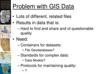 Problem with GIS Data