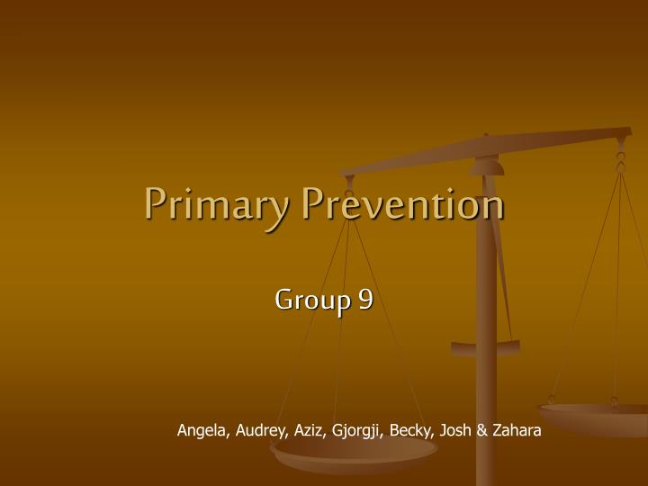 primary prevention