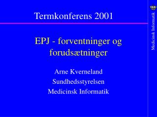 epj forventninger og foruds tninger