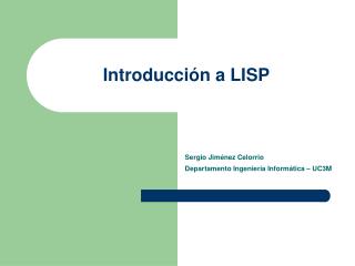 introducci n a lisp