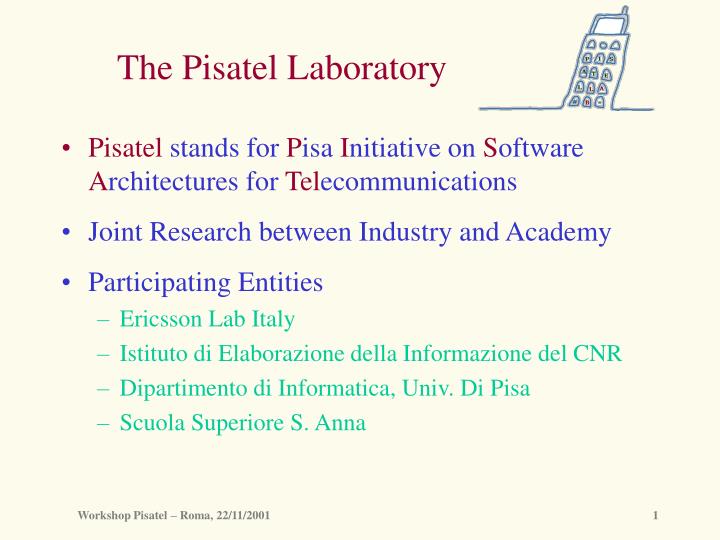 the pisatel laboratory