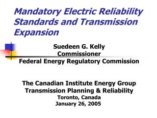Mandatory Electric Reliability Standards and Transmission Expansion