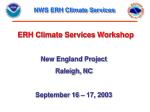 The New England Project: Enhancing Climate Services with Real-Time Data - slide 1