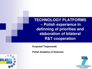 Krzysztof Trojanowski Polish Academy of Sciences