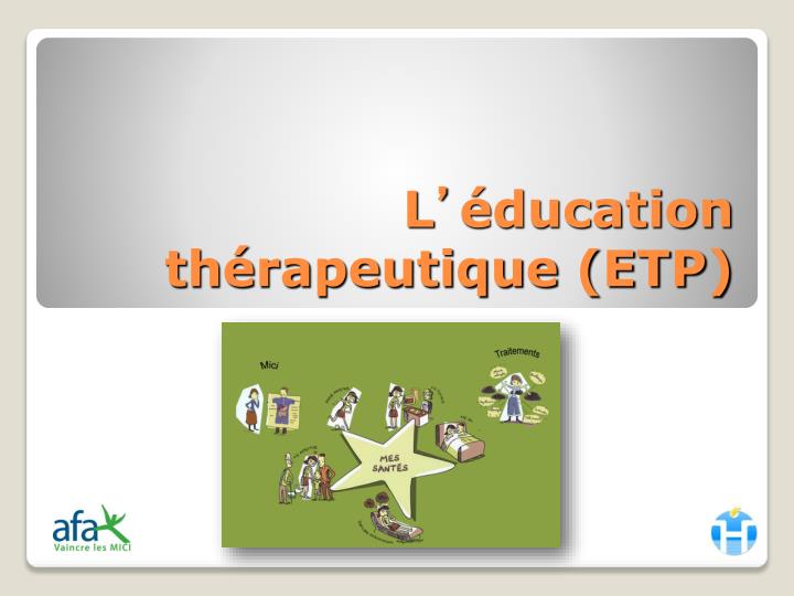 l ducation th rapeutique etp