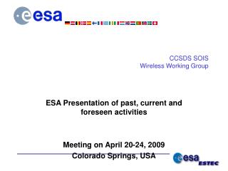 CCSDS SOIS Wireless Working Group