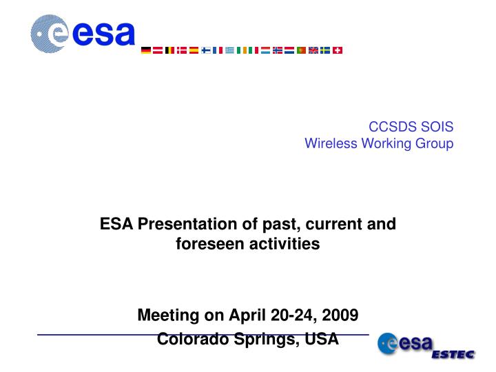 ccsds sois wireless working group