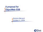 A proposal for ObjectWeb ESB