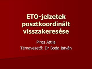 eto jelzetek posztkoordin lt visszakeres se