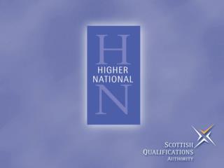 Promotion of HN Qualifications: College Case Studies