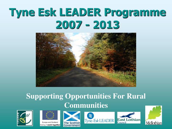 tyne esk leader programme 2007 2013