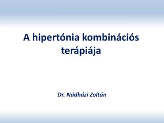 a hipert nia kombin ci s ter pi ja