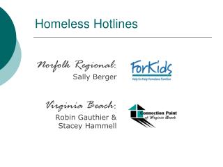 Homeless Hotlines