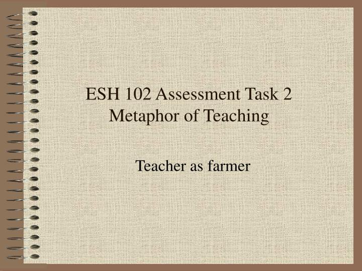 esh 102 assessment task 2 metaphor of teaching