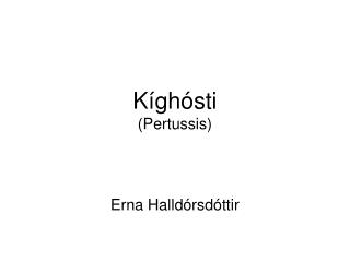 k gh sti pertussis