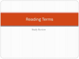 Reading Terms