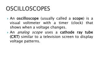 OSCILLOSCOPES