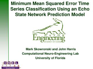 Minimum Mean Squared Error Time Series Classification Using an Echo State Network Prediction Model
