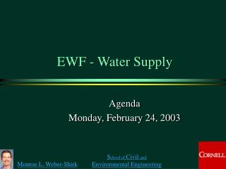 EWF - Water Supply