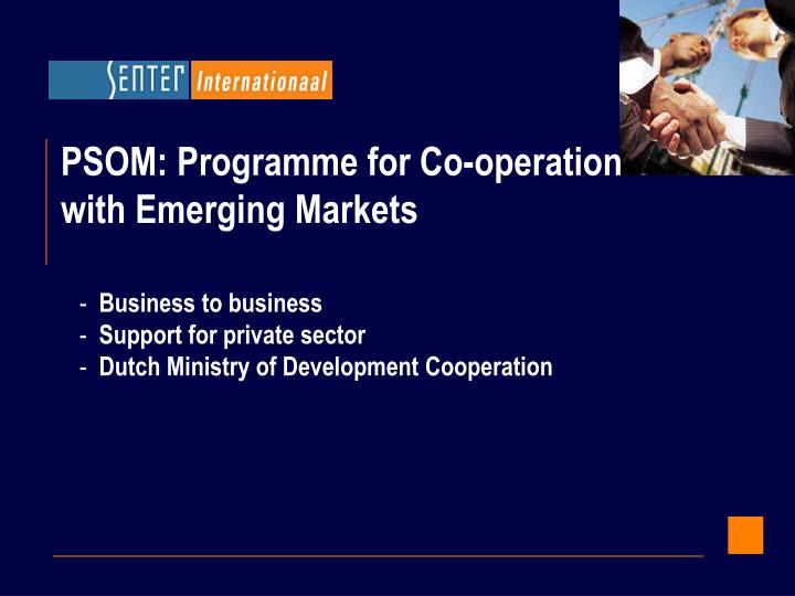 business to business support for private sector dutch ministry of development cooperation