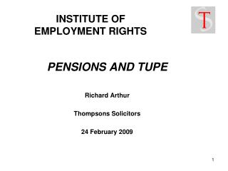 INSTITUTE OF EMPLOYMENT RIGHTS